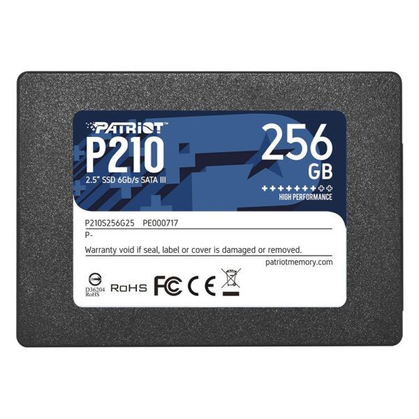 Patriot P210 256GB SSD 2.5” 6Gb/s SATA 3 Solid State Drive