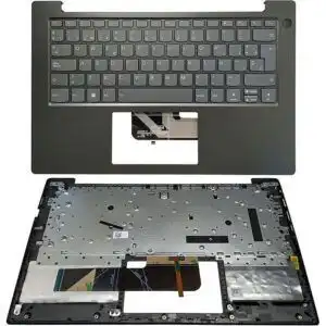 Laptop Replacement Keyboard for Lenovo V14 G2-ALC G2-ITL G2-IJL Spanish Layout with Palmrest AP21R000400 5CB1B96381 Preowned - Mineaway