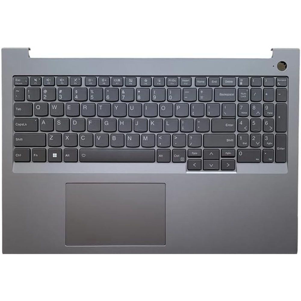 Plamrest with Backlight US Keyboard for ThinkBook 16 G6 IRL Uppe Plamrest with Backlight US Keyboard for ThinkBook 16 G6 IRL Upper Case Assembly Arctic Grey 5CB1M48525 Preowned - Mineaway