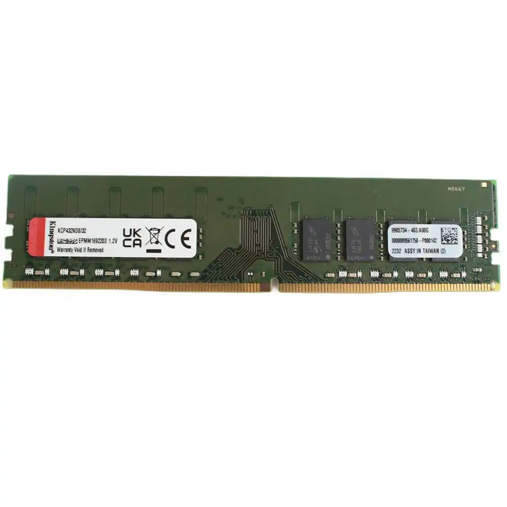 Kingston KCP432ND8/32 32GB DDR4 3200MHz UDIMM OEM Desktop Memory Kingston KCP432ND8/32 32GB DDR4 3200MHz UDIMM OEM Desktop Memory - Mineaway