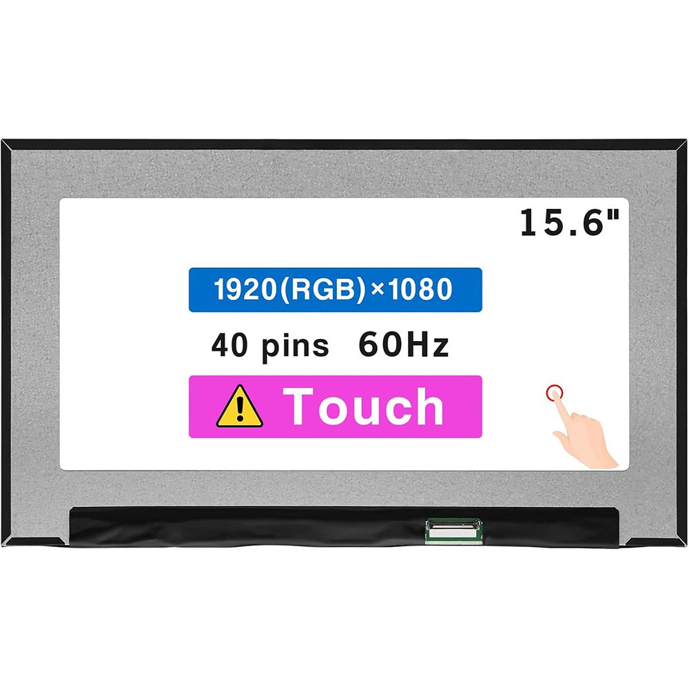 Laptop Replacement Screen for Dell Latitude 5500 5510 5520 5521 Laptop Replacement Screen for Dell Latitude 5500 5510 5520 5521 5530 5540 series DPN 0DHDP8 15.6-inch FHD (1920x1080) Touch screen 40-Pins - Mineaway