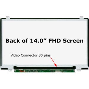 Laptop Replacement Screen for HP EliteBook Dell Latitude Lenovo ThinkPad HP 14-cf0018ca Lenovo ThinkPad T490 T14 Innolux N140HCA-EAB 14.0-inch FHD 30-Pins Preowned