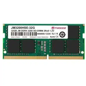 Transcend JM3200HSE-32G SO-DIMM 32GB DDR4 3200Mhz OEM Laptop Memory - Mineaway