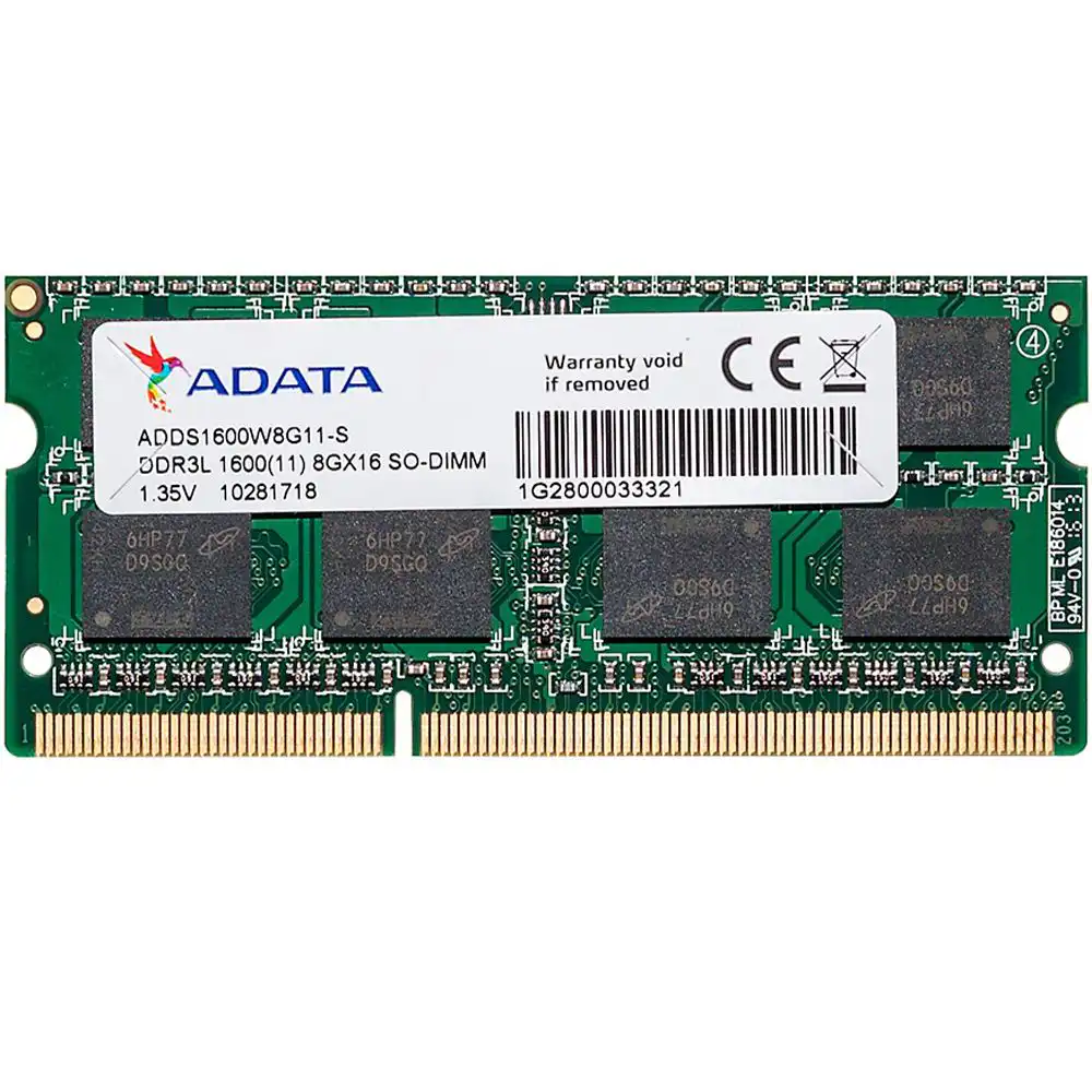 ADATA ADDS1600W8G11-S 8GB DDR3L 1600MHz SO-DIMM Laptop Memory - ADATA ADDS1600W8G11-S 8GB DDR3L 1600MHz SO-DIMM Laptop Memory - Mineaway