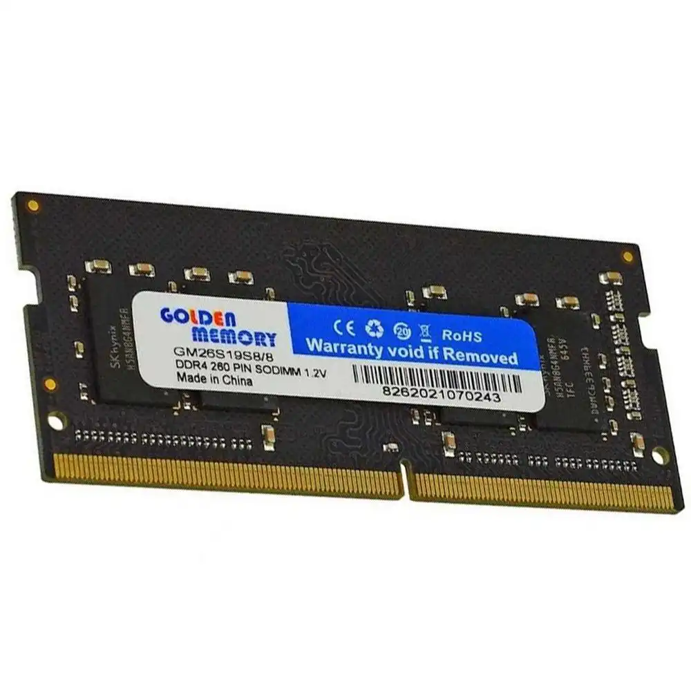 Golden Memory GM26S19S8/4 DDR4 2666MHz SO-DIMM OEM Laptop Memory Golden Memory GM26S19S8/4 DDR4 2666MHz SO-DIMM OEM Laptop Memory - Mineaway