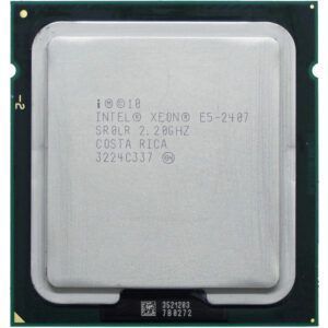 Brand Intel® Series Xeon® E5-2400 Family Model E5-2407 CPU SPECIFICATIONS Vertical Segment Server Lithography 32 nm Core Arrangement 4 Physical Cores Cores 4 Threads 4 Performance-core Max Turbo Frequency N/A Efficient-core Max Turbo Frequency N/A Performance-core Base Frequency 2.20 GHz Efficient-core Base Frequency N/A Cache 10 MB Intel® Smart Cache Total L2 Cache 1 MB (256 KB per core) Processor Base Power 80 W Maximum Turbo Power N/A TJUNCTION 76°C Sockets Supported FCLGA1356 MEMORY SPECIFICATIONS Max Memory Size (dependent on memory type) 384 GB Memory Types DDR3 800/1066 Max # of Memory Channels 3 (Triple Channel) Max Memory Bandwidth 25.6 GB/s ECC Memory Supported ‡ Yes GPU SPECIFICATIONS GPU Name‡ None Graphics Base Frequency N/A Graphics Max Dynamic Frequency N/A Graphics Output N/A Execution Units N/A Max Resolution (HDMI)‡ N/A Max Resolution (DP)‡ Max Resolution (eDP - Integrated Flat Panel) N/A DirectX* Support N/A OpenGL* Support N/A OpenCL* Support N/A Multi-Format Codec Engines No Intel® Quick Sync Video No Intel® Clear Video HD Technology No # of Displays Supported 0 Device ID N/A Expansion Options Direct Media Interface (DMI) Revision 2.0 Max # of DMI Lanes 4 Scalability 2S (Dual-socket capable) PCI Express Revision 3.0 PCI Express Configurations x4, x8, x16 Max # of PCI Express Lanes 24 Advanced Technologies Intel® Gaussian & Neural Accelerator No Intel® Thread Director No Intel® Deep Learning Boost (Intel® DL Boost) on CPU No Intel® Speed Shift Technology No Intel® Turbo Boost Max Technology 3.0 No Intel® Turbo Boost Technology No Intel® Hyper-Threading Technology No Intel® 64 Yes Instruction Set 64-bit Instruction Set Extensions Intel® AVX Idle States Yes Enhanced Intel Speed Step® Technology Yes Thermal Monitoring Technologies Yes Intel® Volume Management Device (VMD) No Security & Reliability Intel vPro® Eligibility Yes Intel® Threat Detection Technology (TDT) No Intel® Active Management Technology (AMT) Yes Intel® Standard Manageability (ISM) Yes Intel® Remote Platform Erase (RPE) No Intel® One-Click Recovery No Intel® Hardware Shield Eligibility No Intel® Secure Key No Intel® Control-Flow Enforcement Technology No Intel® Total Memory Encryption - Multi Key No Intel® AES New Instructions Yes Intel® OS Guard No Intel® Trusted Execution Technology Yes Execute Disable Bit Yes Intel® Boot Guard No Mode-based Execute Control (MBEC) No Intel® Stable IT Platform Program (SIPP) Yes Intel® Virtualization Technology with Redirect Protection (VT-rp) No Intel® Virtualization Technology (VT-x) Yes Intel® Virtualization Technology for Directed I/O (VT-d) Yes Intel® VT-x with Extended Page Tables (EPT) Yes Dimensions 45.0mm x 42.5mm Condition OEM Warranty 1 YEAR What’s in the Box 1 x Intel® Xeon® E5-2407 CPU
